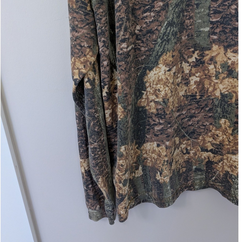 Vintage Americas Best Retro Tree Camo Long Sleeve T-Shirt XXL USA Cotton Forest - Picture 11 of 13
